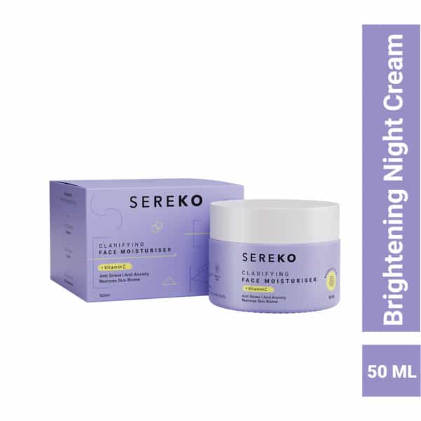 Sereko Vitamin C Night Cream For Brightening & Glowing Skin For Dark Spots & Wrinkles 50 Ml