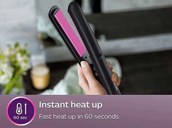 Philips Hp8302/06 Compact Straightener Pink Plate