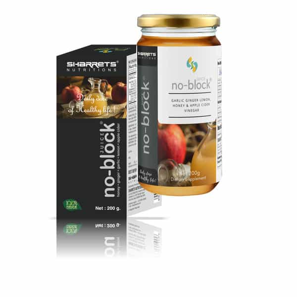 Sharrets No Block Juice | Heart Health Supplement- No Preservatives - Pack Of 2 | 200G Each