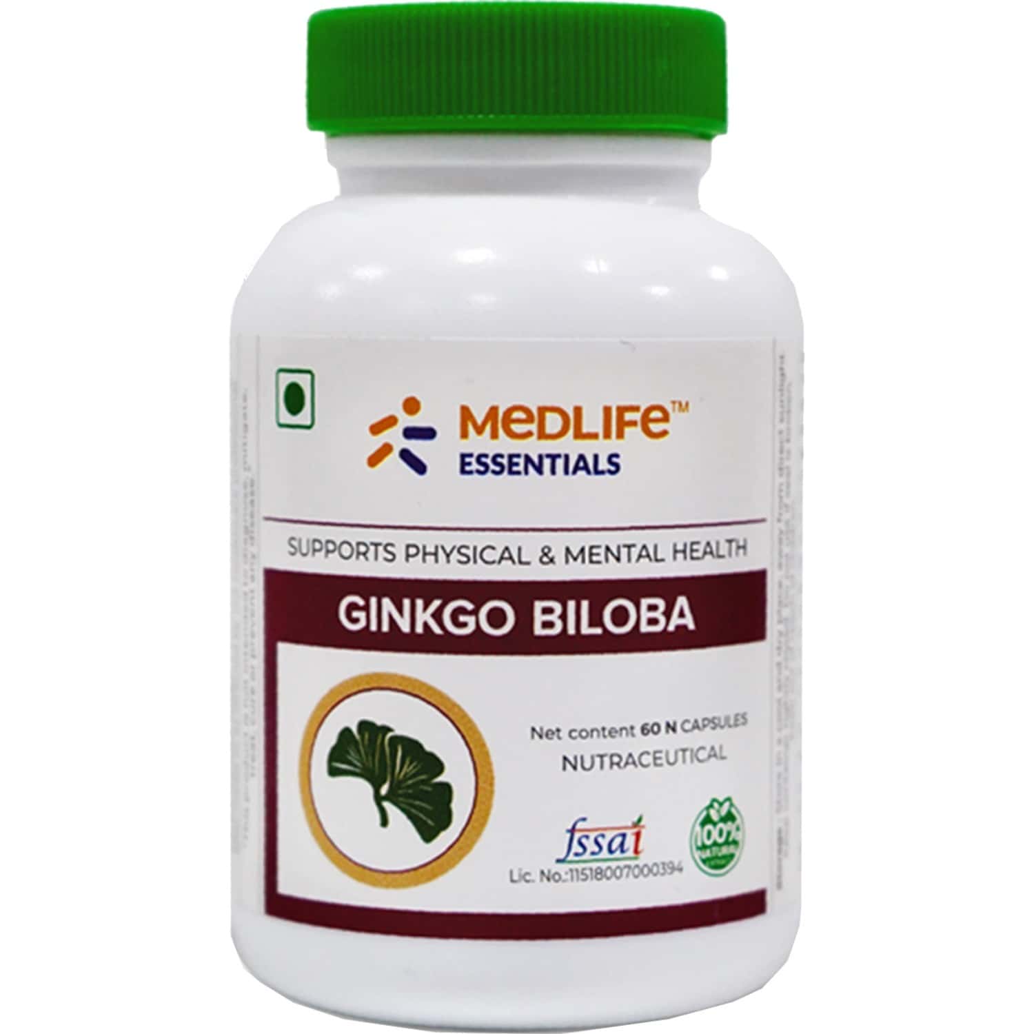 Buy Medlife Essential Ginkgo Biloba Bottle Of 60 Online & Get Upto 60