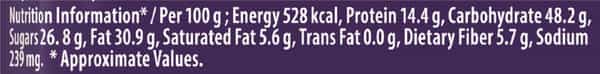 Cadbury Bournvita Fuse Fit Chocolate Bar With Almonds & Peanuts 40G