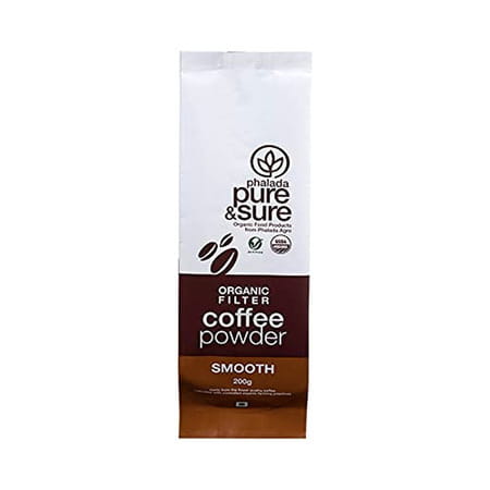 Pure & Sure Organic Coffee Smooth-200gm X Pack Of 5 Roast & Ground Coffee (5 X 200 G)