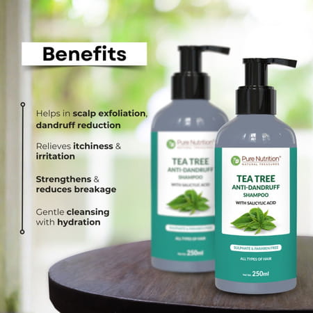 Pure Nutrition Tea Tree Anti-Dandruff Shampoo 250 Ml