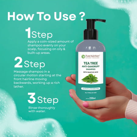 Pure Nutrition Tea Tree Anti-Dandruff Shampoo 250 Ml