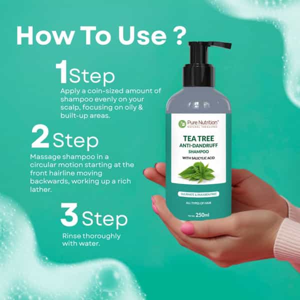 Pure Nutrition Tea Tree Anti-Dandruff Shampoo 250 Ml