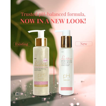 Pearldew Brightening Face Wash 100 Ml|With Licorice | Aloe Vera | Vitamin E & B3|100 Ml (Pack Of 2)