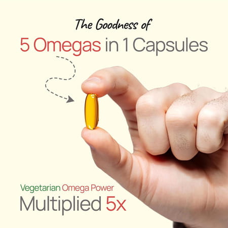 Bliss Welness Penta Omega Advanced Formula For Heart Brain Skin & Joints & Metabolism 60 Softgels