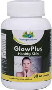 Grazing Meadows Glow Plus 30 Capsule Herbal Formulation For Healthy Smooth Skin (pack Of 4)