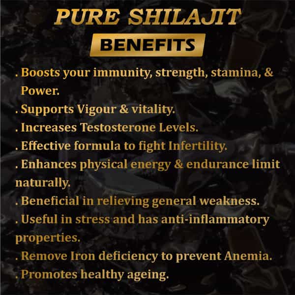 Fij Ayurveda Pure Ayurvedic Shilajit/Shilajit Resin (Semi Liquid) Supports Vigor & Vitality - 20Gm