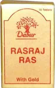 Dabur Rasraj Ras With Gold Tablet 10