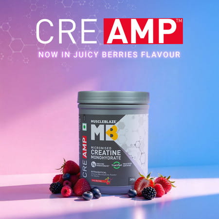 Muscleblaze Creatine Monohydrate Cream | Juicy Berries | 62 Servings - 280g / 0.61lbs