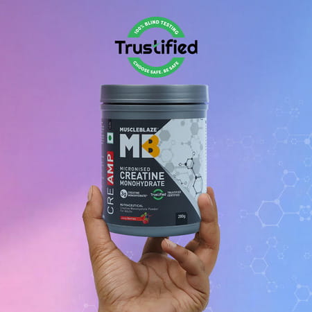 Muscleblaze Creatine Monohydrate Cream | Juicy Berries | 62 Servings - 280g / 0.61lbs