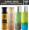 Ajmal 1 Aurum For Women 1 Wisal For Women 1 Nightingale 1 Distraction Unisex Deodorant Combo Pack 4