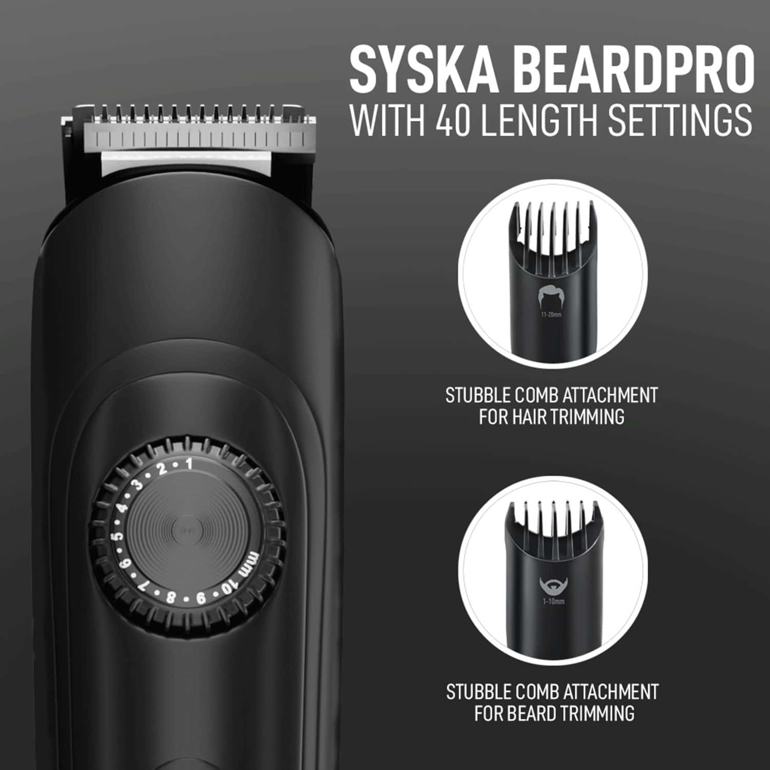 Buy SYSKA HT900 RUNTIME 120 MIN TRIMMER FOR MEN (BLACK) Online & Get