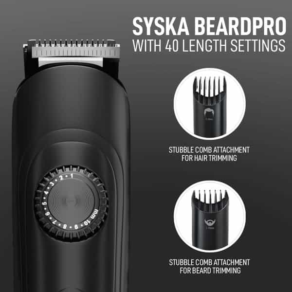Syska Ht900 Runtime: 120 Min Trimmer For Men (Black)