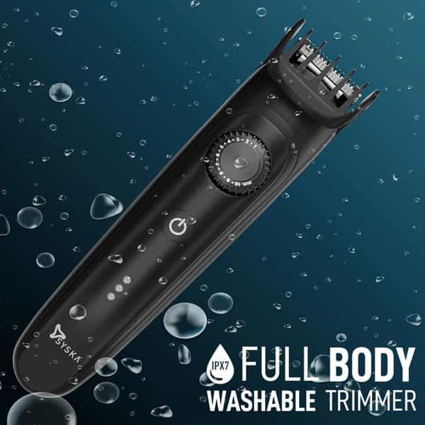 Syska Ht900 Runtime: 120 Min Trimmer For Men (Black)