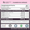 Carbamide Forte Cold Pressed Flaxseed Oil Capsules 1250Mg Omega3 6 9 - 60 Capsules