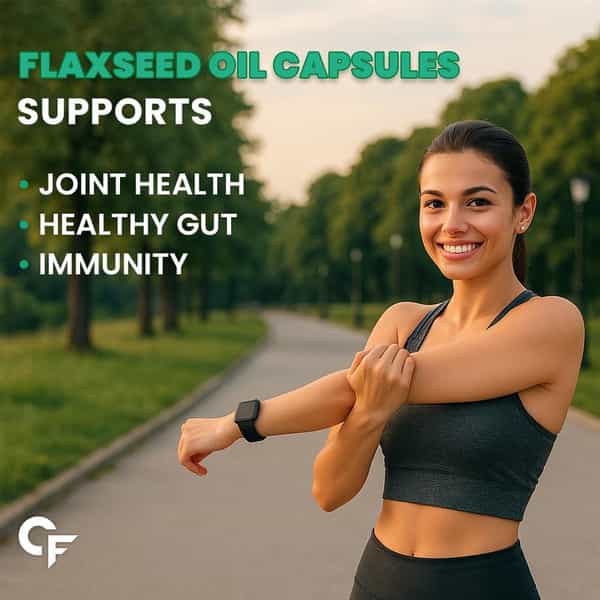Carbamide Forte Cold Pressed Flaxseed Oil Capsules 1250Mg Omega3 6 9 - 60 Capsules