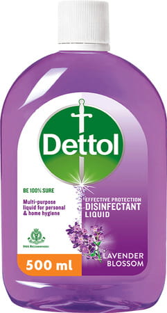 Dettol Liquid Disinfectant For Floor Cleaner Surface Disinfection - Lavender Blossom - 500ml