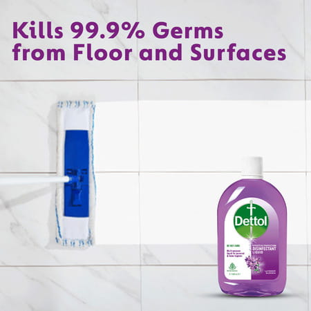 Dettol Liquid Disinfectant For Floor Cleaner Surface Disinfection - Lavender Blossom - 500ml
