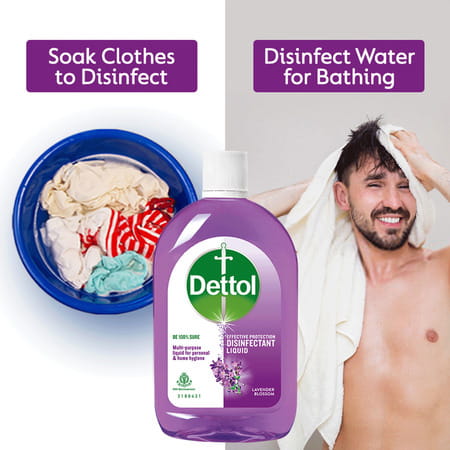 Dettol Liquid Disinfectant For Floor Cleaner Surface Disinfection - Lavender Blossom - 500ml