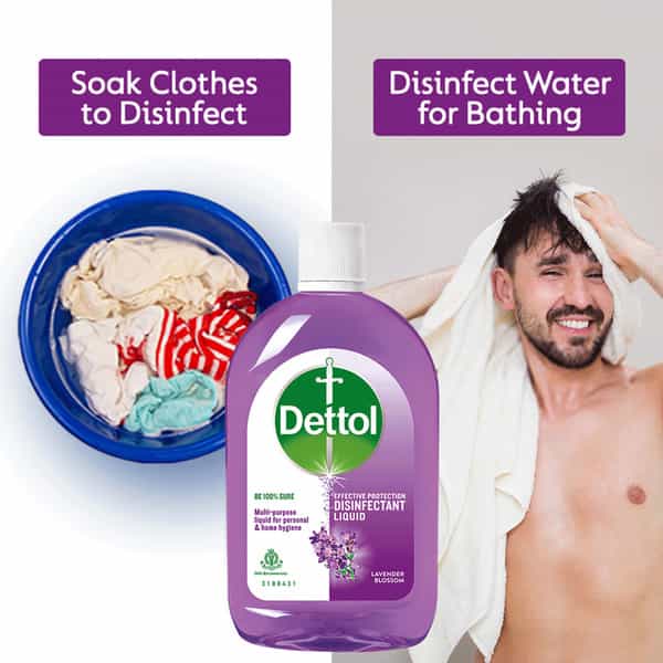 Dettol Liquid Disinfectant For Floor Cleaner Surface Disinfection - Lavender Blossom - 500Ml