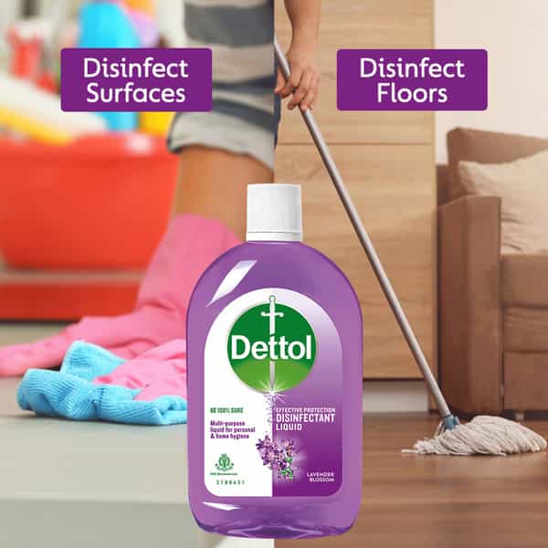 Dettol Liquid Disinfectant For Floor Cleaner Surface Disinfection - Lavender Blossom - 500Ml