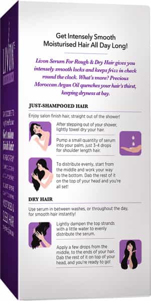 Livon Hair Serum For Women & Men For Dry And Rough Hair 100 Ml