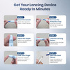 Ageasy (Max Group) Blood Glucose Monitoring System | 50 Test Strips | 1 Lancing Device Glucometer