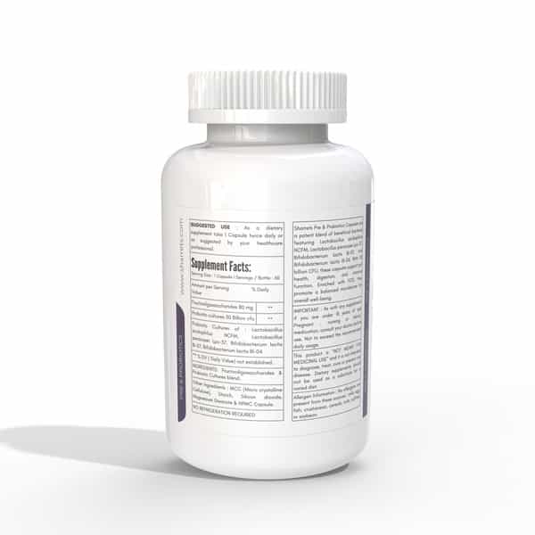 Sharrets Pre And Probiotics Gut Health Capsules - Pack Of 2 | 60 Units Each