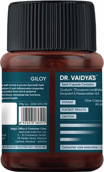 Dr. Vaidya's Giloy -30 Capsules - Pack Of 2