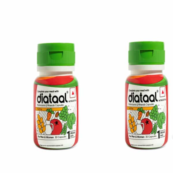 Diataal Nutripop Multivitamin & Minerals Capsules | Unisex | 30 Capsules - Buy One Get One