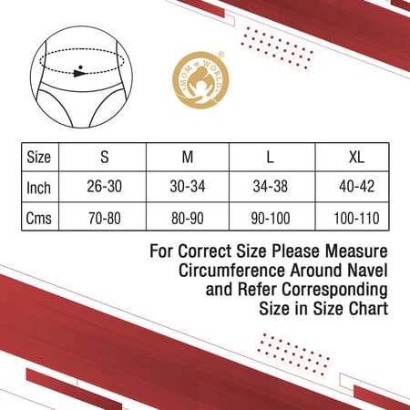 Mom & World Tummy Trimmer 8" Abdominal Belt Body Shaper Belt | Brown Belt Medium Size