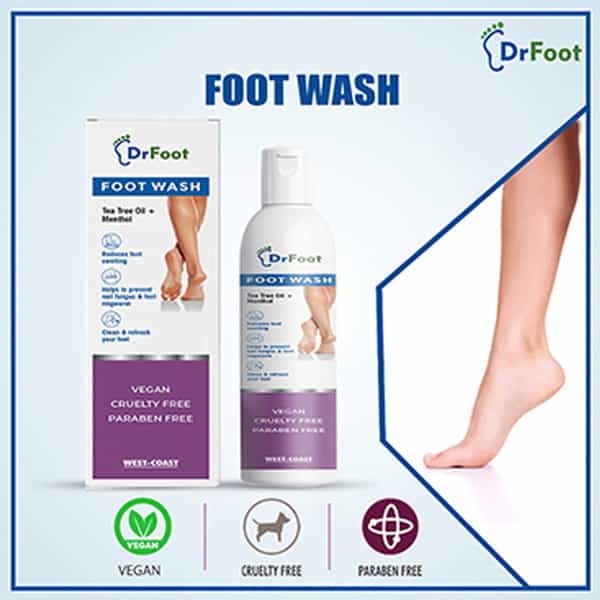 Dr Foot Foot Wash With Tea Tree Oil Menthol 100Ml