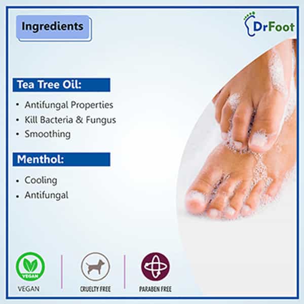 Dr Foot Foot Wash With Tea Tree Oil Menthol 100Ml