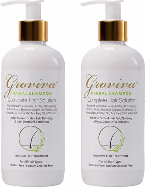 Groviva Herbal Shampoo 300 Ml (Pack Of 2)