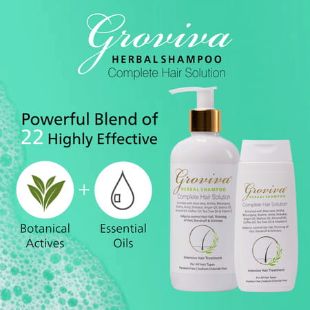 Groviva Herbal Shampoo 300 Ml (Pack Of 2)