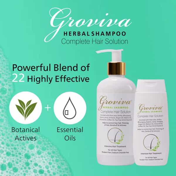 Groviva Herbal Shampoo 300 Ml (Pack Of 2)