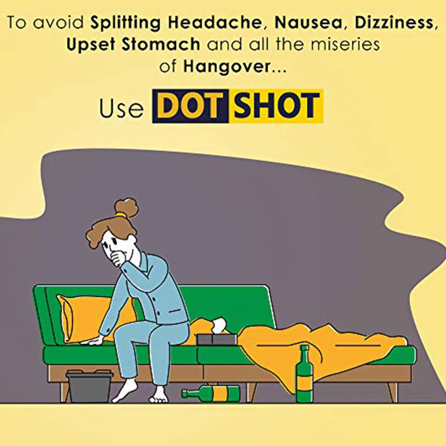 Buy DOT SHOT ANTI HANGOVER DRINK IMMUNE BOOSTER DETOXIFIES BODY PACK