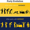 Dot Shot - Anti Hangover Drink Immune Booster Detoxifies Body |Pack Of 24