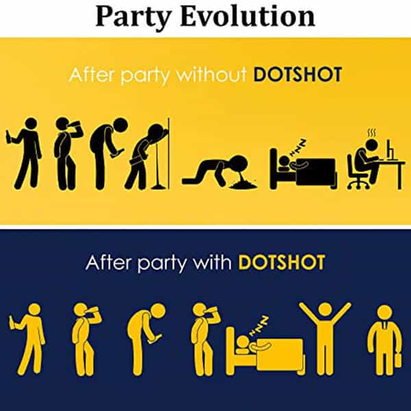 Dot Shot - Anti Hangover Drink Immune Booster Detoxifies Body |Pack Of 24