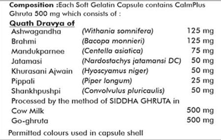 Ayur Champ Calmplus - 900 Capsules Pack Of 2