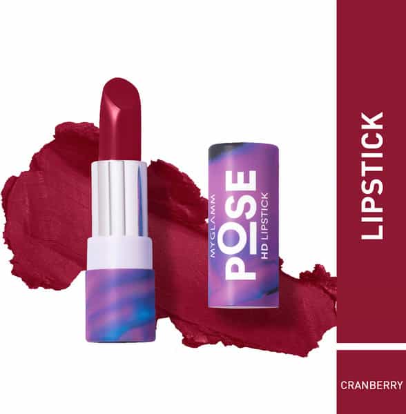Myglamm Pose Hd Lipstick-Cranberry