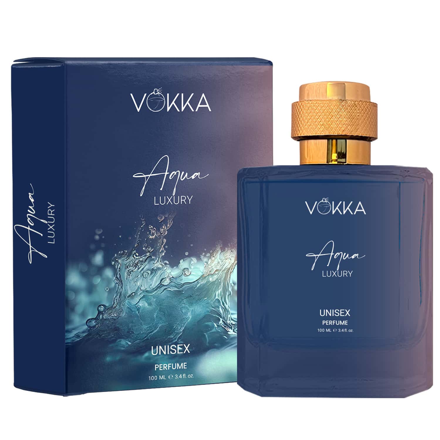 Vokka Aqua 100 Ml | Unisex Luxury Long Lasting Perfume For Men & Women | Aquatic Scent Eau De Parfum