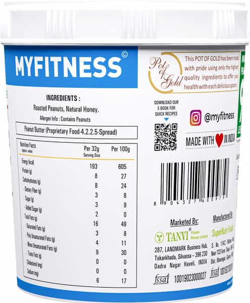 Myfitness Honey Crunchy Peanut Butter