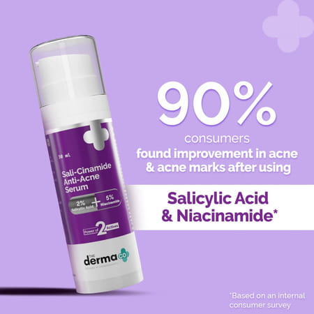 The Derma Co. Sali-Cinamide Anti-Acne Face Serum With 2% Salicylic Acid & 5% Niacinamide