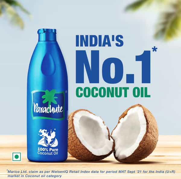 Parachute 100% Pure Coconut Oil 1 Litre Jar