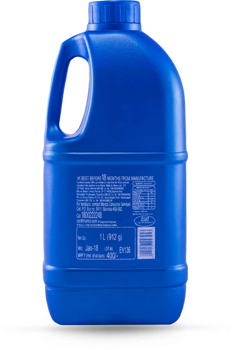 Buy PARACHUTE 100 PURE COCONUT OIL 1 LITRE JAR Online & Get Upto 60