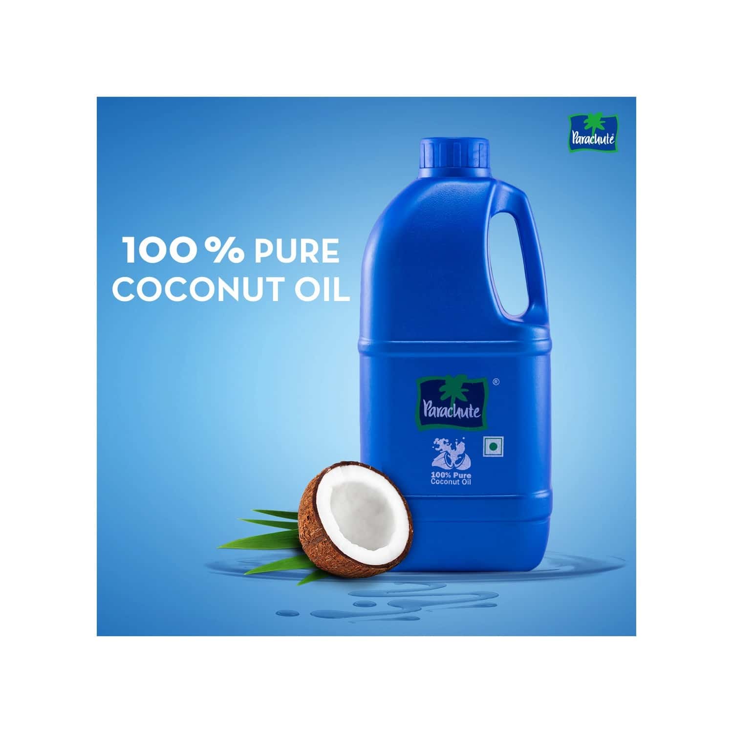Buy PARACHUTE 100 PURE COCONUT OIL, 1 L (PET JAR) Online & Get Upto