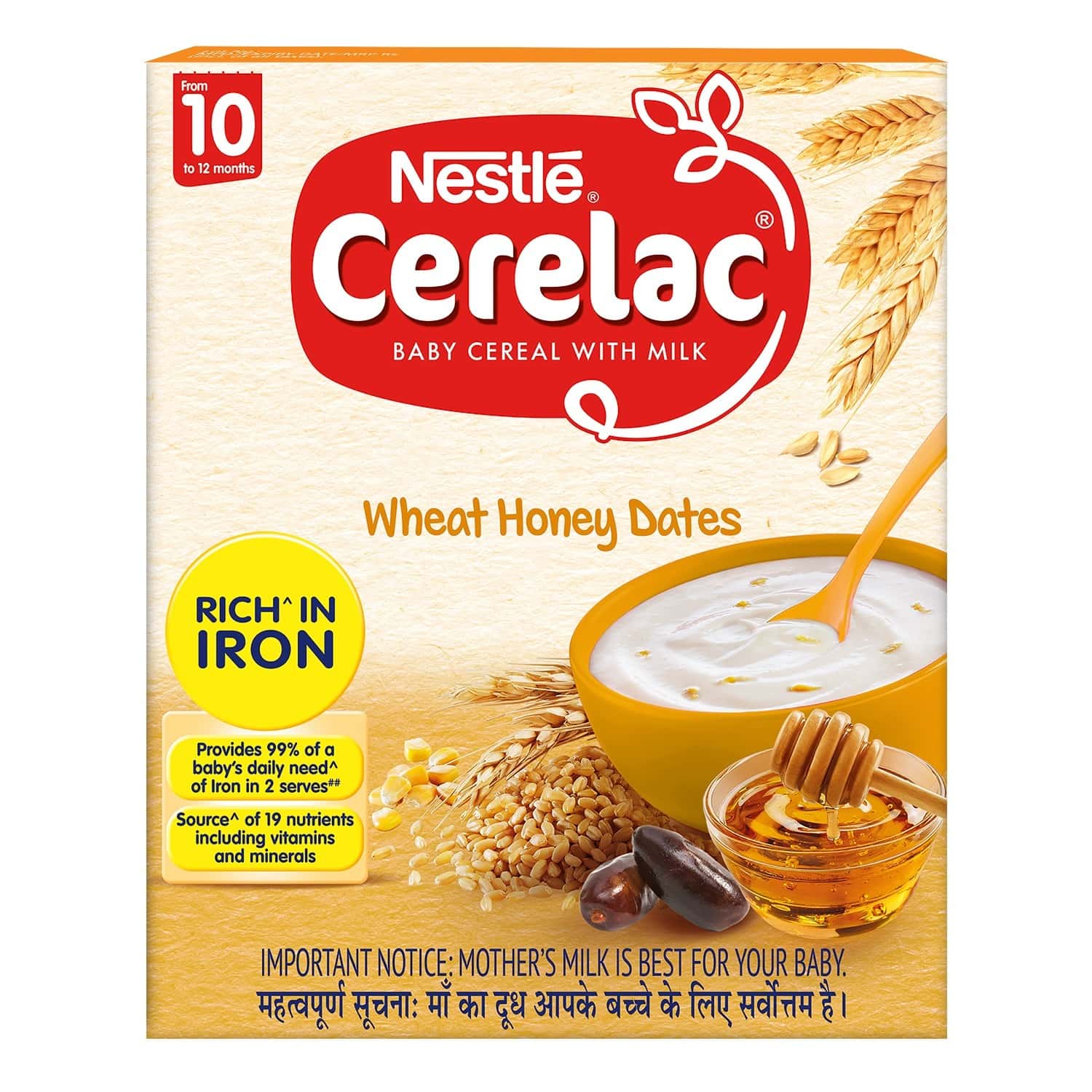 Buy Nestle Cerelac Baby Cereal With Milk Wheat Honey Dates